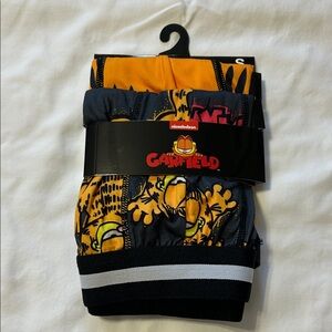 Garfield Men's Boxer Briefs - Black and Orange size Small NWT